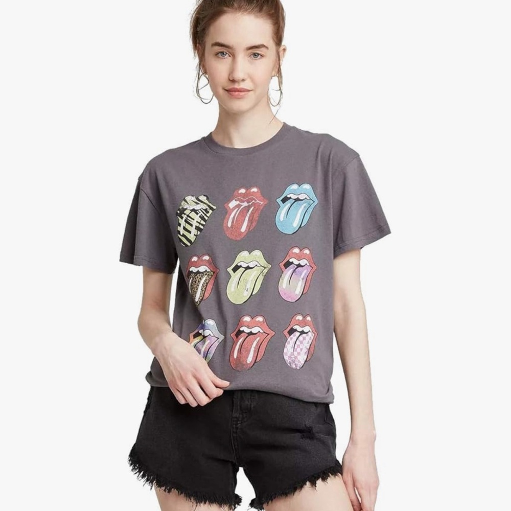 The Rolling Stones Gray Graphic Tee